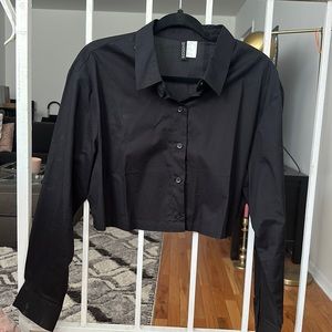 Cropped button down